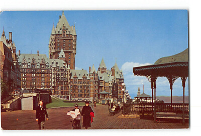 Quebec Canada Postcard 1957 Dufferin Terrace