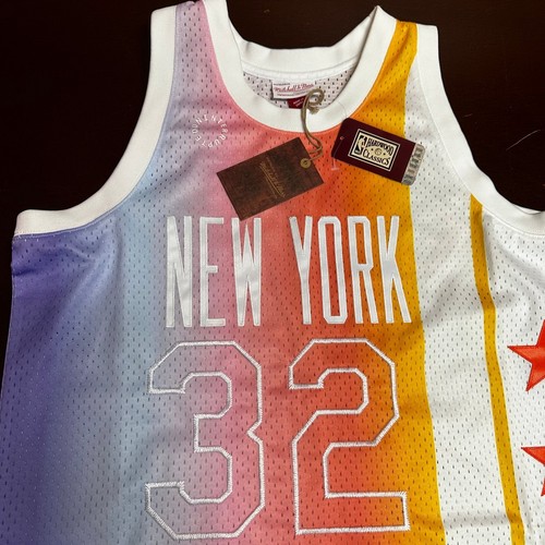 Mitchell & Ness Mens Multicolor Julius Erving #32 New York Nets Jersey Size L XL - Picture 3 of 8