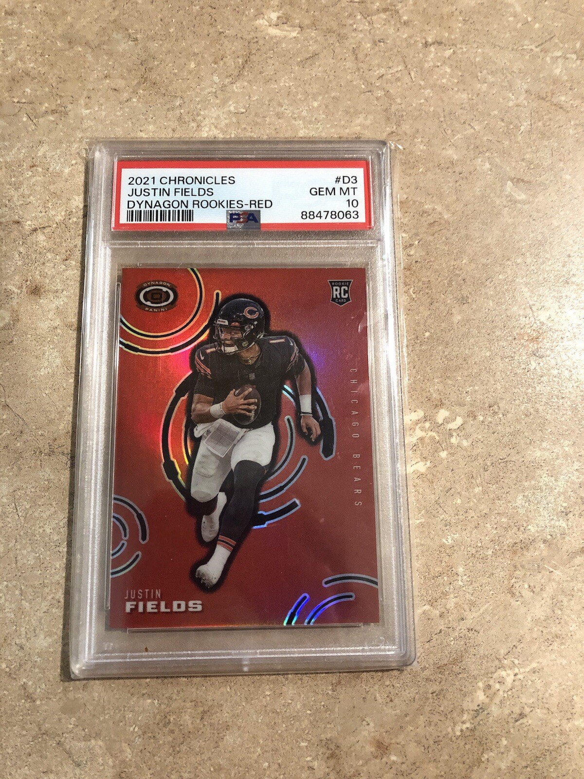 Justin Fields Panini Chronicles Dynagon Rookies #D3 Red