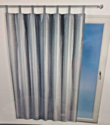 Klima-Schutzvorhang / Thermo-Vorhang / Isoliervorhang 130x200cm - Silber Matt