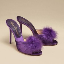Agent Provocateur Elice Plum Mules 37 NEW