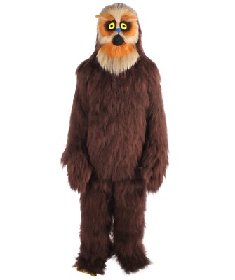 HPO Adult Unisex Eurasian Eagle Owl Furry Bird Costume, Perfect for Halloween,