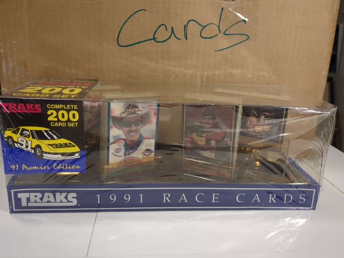 Vintage 1991 TRAKS Complete 200 Race Card Set '91 Premier Edition