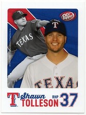 2015 Texas Rangers Dr. Pepper Rangers Shawn Tolleson Postcard SGA Baylor Bears