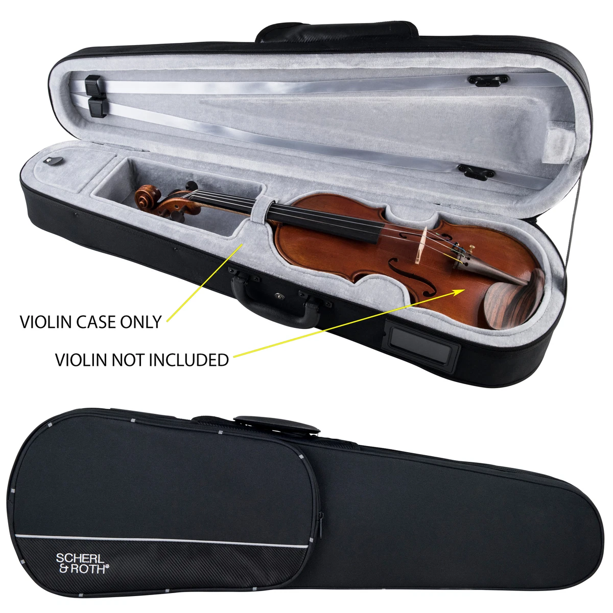 Scherl Roth 4 4 Dart Shaped Lightweight Violin Case
