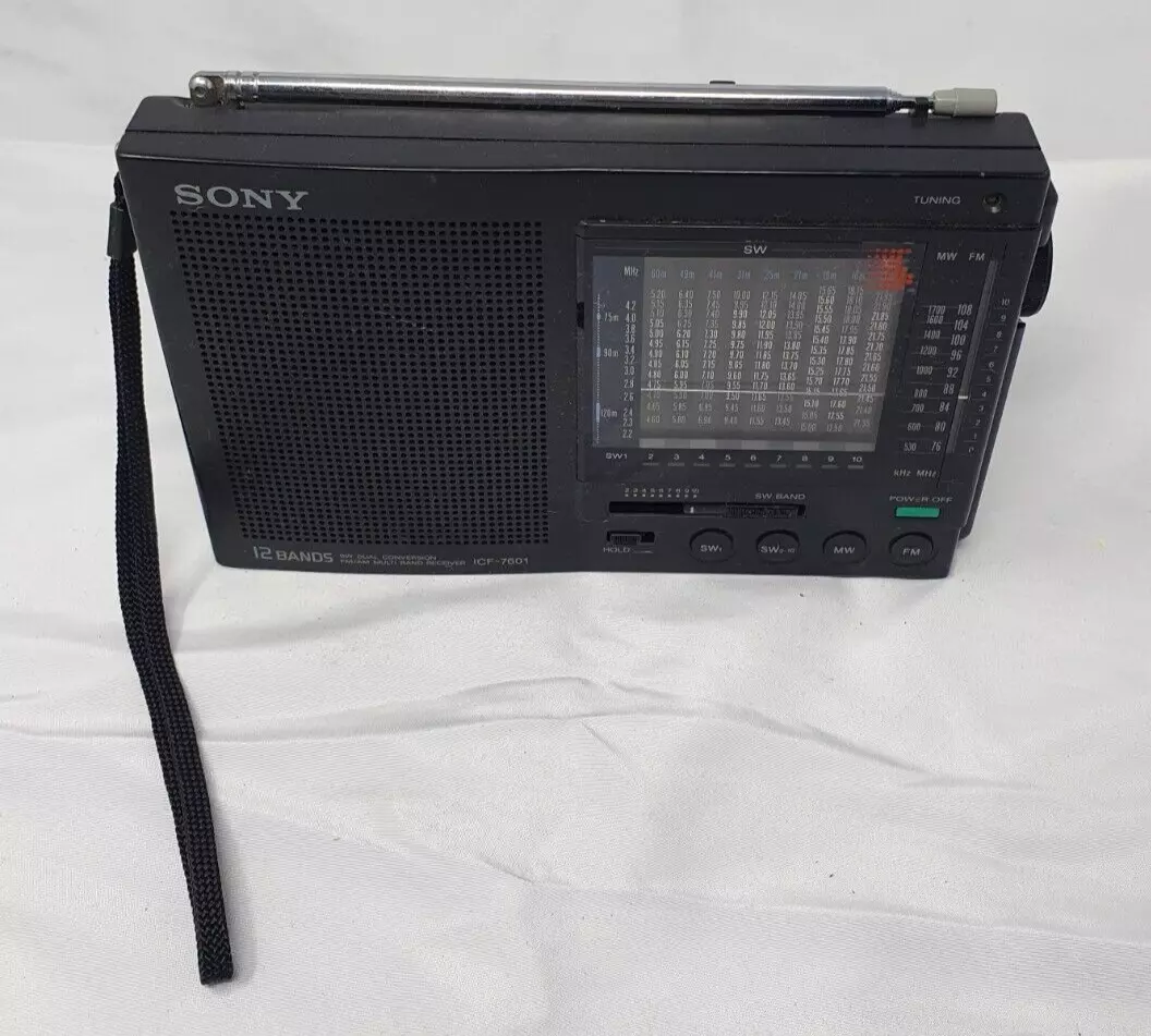 Sony ICF-7601 12 Bands SW Dual Conversion FM/AM Multi Band Receiver