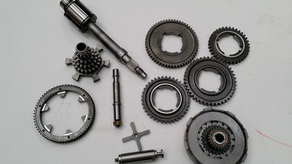 Original Gr Vespa P200 Komplett Getriebe Kupplung Welle Kreuzform 65th Corona - Bild 2 von 3