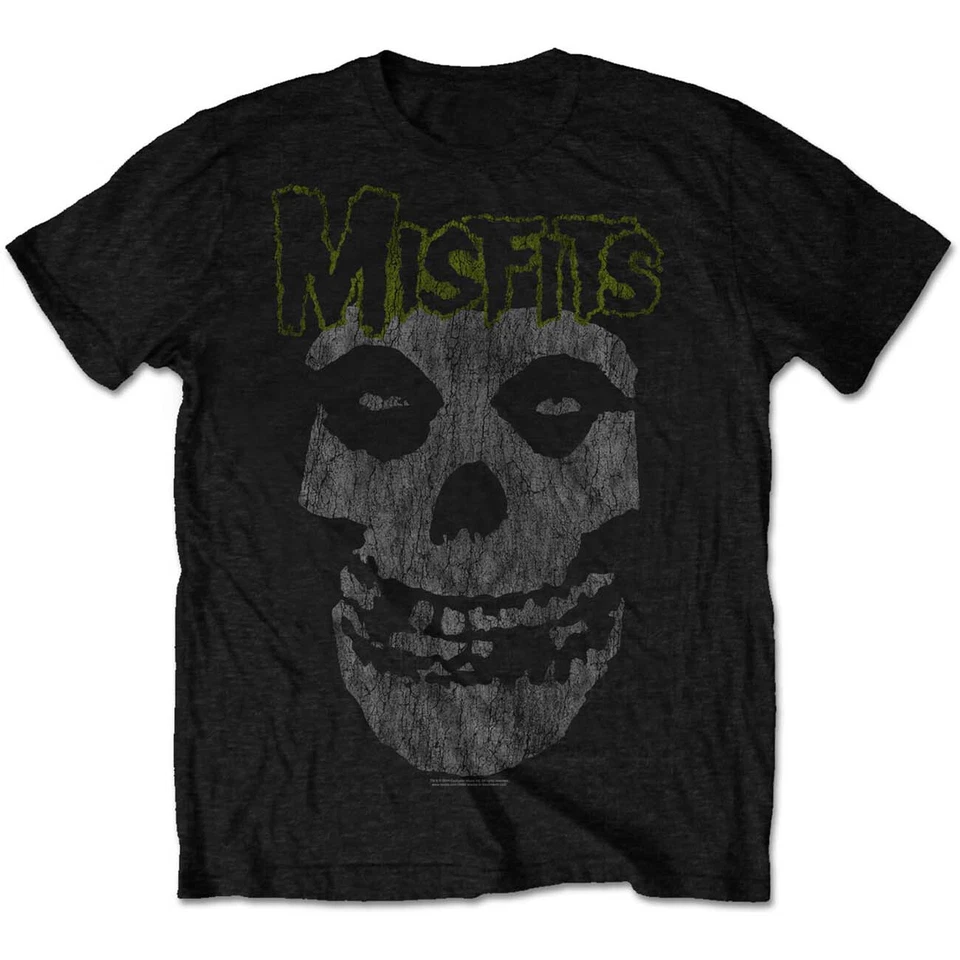 Misfits - Vintage Classic Fiend Green Logo T-Shirt - Official Band Merch