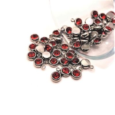 4, 20 or 50 BULK pcs Stainless Steel Silver July Birthstone-US  Seller-BD1509