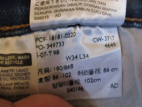 Levis 541 Jeans Mens 36x33* Blue Denim Straight Leg Medium Wash Western Retro - Picture 7 of 15