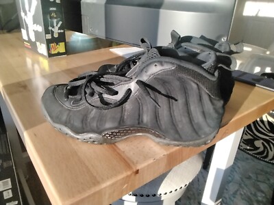 NIKE AIR FOAMPOSITE ONE PRM 7.5 Triple BLACK SUEDE ANTHRACITE