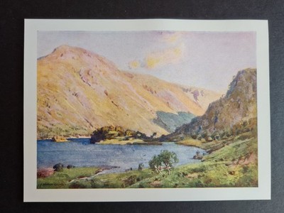 Antiker Druck von 1908 - Thirlmere & Helvellyn - Lake District - Heaton Cooper