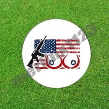 Guns Titties  America - Boobs Golf Ball Marker Novelty Gift