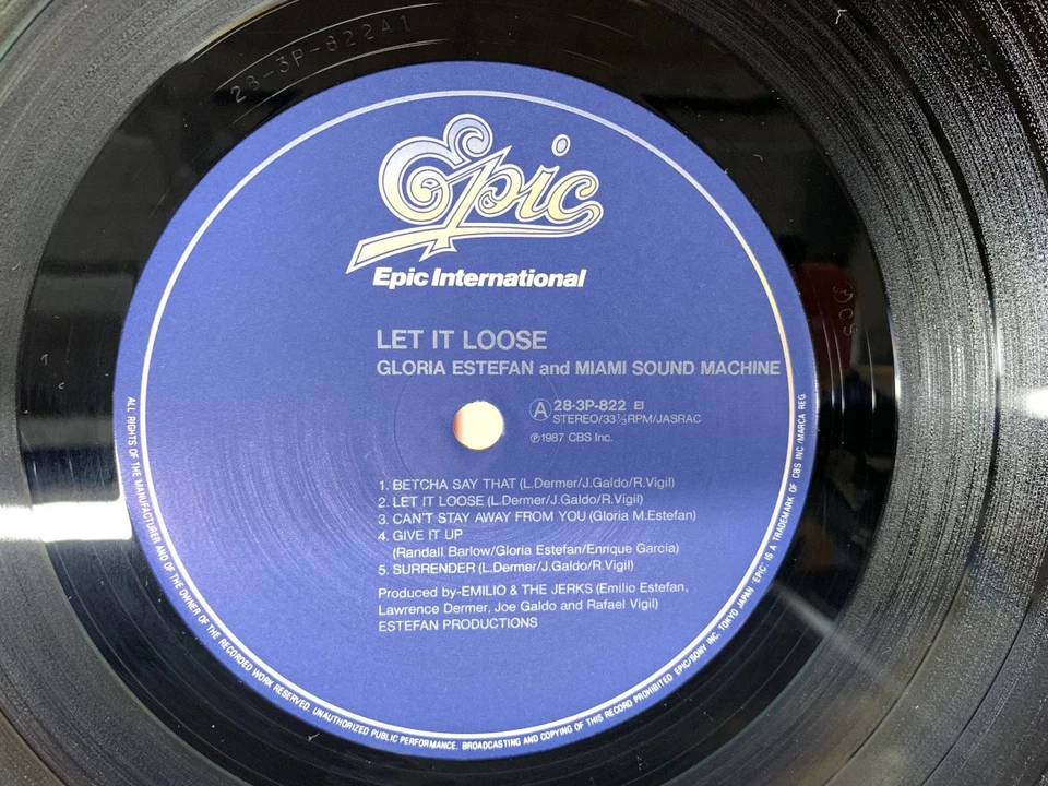 Gloria Estefan And Miami Sound Machine Let It Loose Japan LP [57929ER] - Image 2 of 2