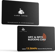 RFID Blocking Cards 2 Pack – Slim SafeCard NFC Wallet Protector for Contactles