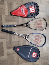 2 x Wilson Titanium Squash Racket with covers