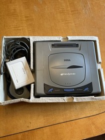 JP Sega Saturn IN BOX with SAROO ODE 64 GB SD card.  See Pictures