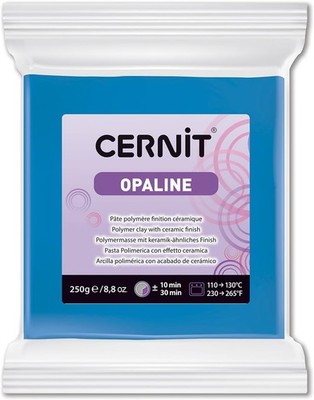 CERNIT CE0880250261C - Block Modelliermasse (Polymer) OPALINE, halb transluzent,