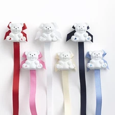 Baby Buddy Pacifier Holder Clip, Bear, Snap to Paci/Teether/Toys