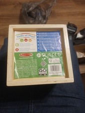 Melissa  Doug Shape Sorting Cube - Classic Wooden Toy with 12 Shapes