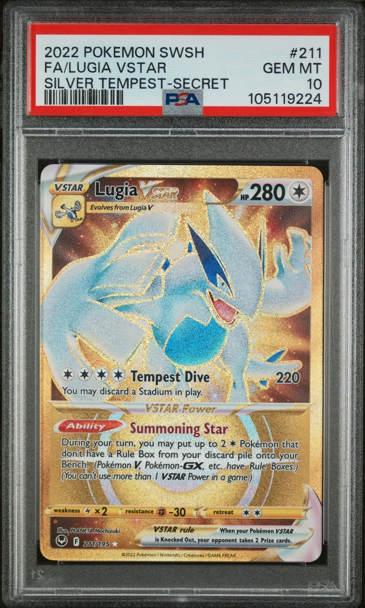 Lugia Pokémon TCG Professional Sports Authenticator (PSA) Grade 10