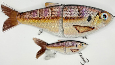 TYG Silencer GGB  Shad Glide bait swimbait custom 7 and 3 inch 2 Glide baits