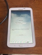 Samsung Galaxy Tab 3 7" 8GB WiFi Factory Reset Tested Working White Bundle