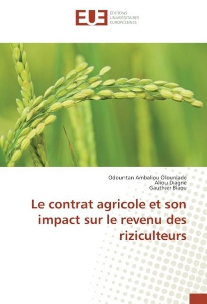 Le Contrat Agricole Et Son Impact Sur Le Revenu Des Riziculteurs Odountan Ambali-image