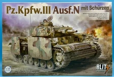 Takom 1/35 8005 Pz.Kpfw.III Ausf.N mit schürzen (Blitz) Brand New Complete Kit
