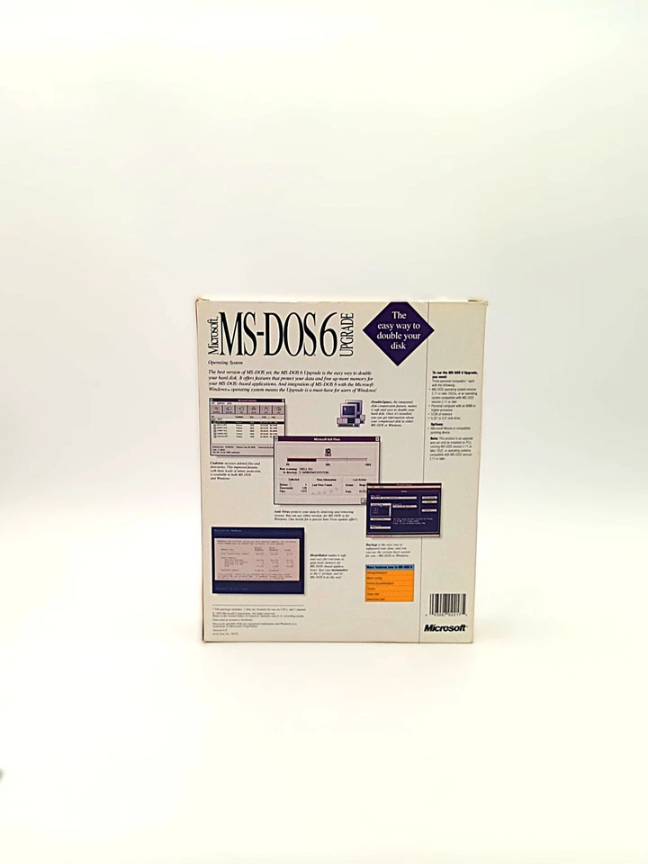 Microsoft MS-DOS 6.0 Operating System Upgrade Original Box and Docs No Disks - Image 2 of 4