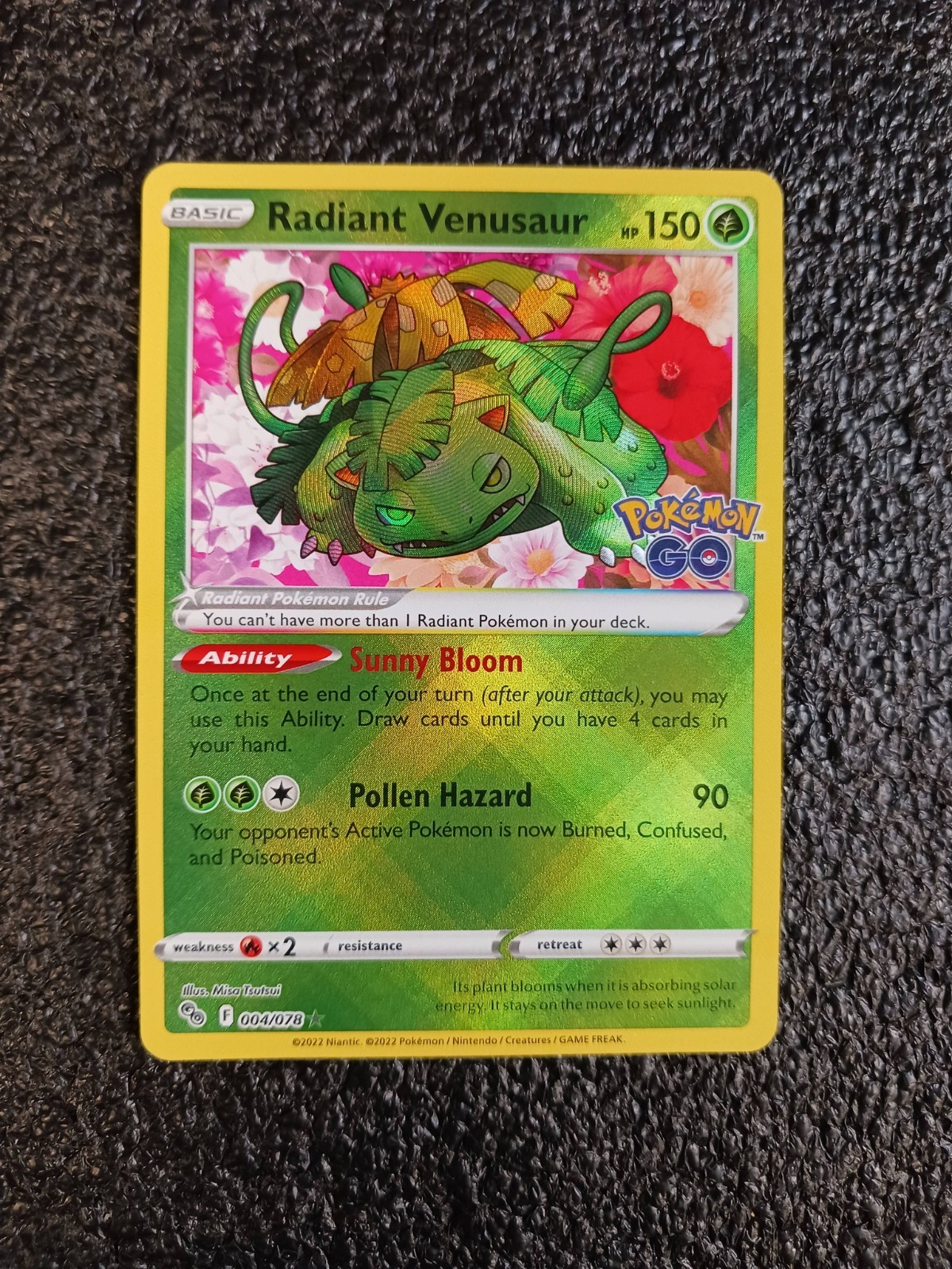 Pokemon Radiant Venusaur - Pokemon GO 004/078