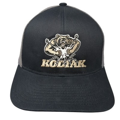 Kodiak Snapback Trucker Cap Black One Size Adjustable Mesh Pacific Headwear
