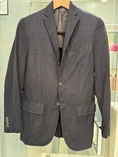Polo Ralph Lauren Blazer Mens 38R Navy Blue 3 Button Unstructured Virgin Wool