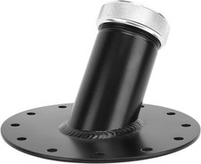 Fuel Cell Gas Tank 45 Degree 1.5 Remote Fast Fill 2.75 Filler Neckcap Black