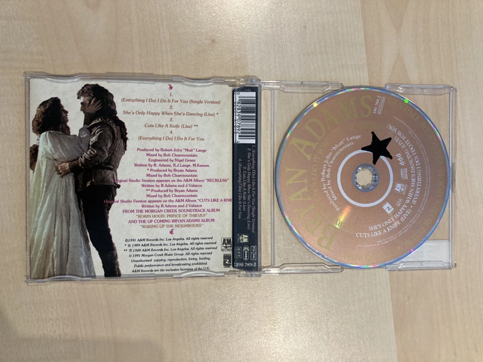 Bryan Adams (Everything I Do) I Do It For You - Maxi CD - Bild 2 von 4