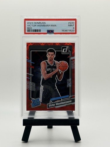 Panini 2023-24 Donruss Rated Rookie Victor Wembanyama Red #220 PSA 9 Spurs