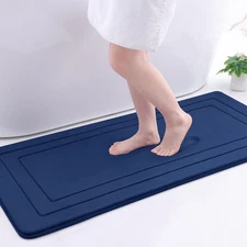 Memory Foam Bathroom Rug Mat 47x20 Ultra Soft and Absorbent Bath Mat Machine ...