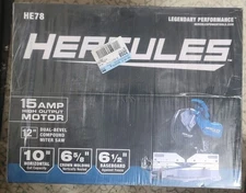 Hercules 12 In Dual Bevel 15 Amp Sliding Compound Miter Saw HE78