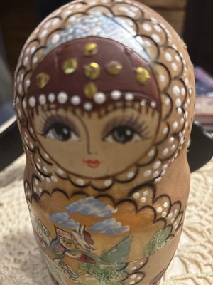 Vintage Russian Semenov Matryoshka Nesting Dolls 13 Piece