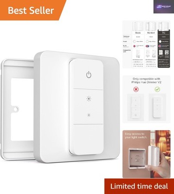 Matte Schalterabdeckung für Philips Hue Dimmer V2, mühelose Installation