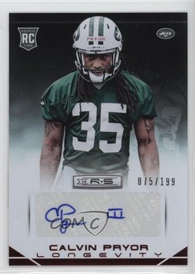 2014 Rookies & Stars Longevity Rookie Ruby Signatures Calvin Pryor Auto RC 0a7