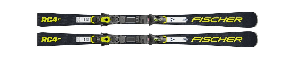 Fischer RC4 ST On-Piste Skis, 163cm w/ Z11 PowerRail GW Bindings