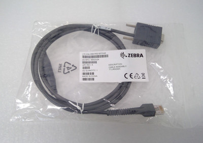 Zebra CBA-R32-S07PAR RS232 Serial Cable DB9 Female 7ft Straight True Converter