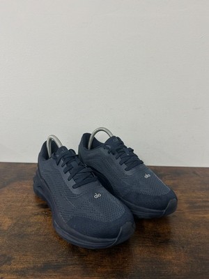 Alo Yoga Alo Runner Performance Damen-Sneaker marineblau Mesh Größe UK 6