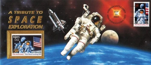 US Stamp Commemorative: 1994 Space Exploration, 25th Anniversary Moon Landing