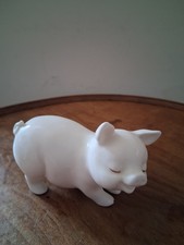 Royal Osborne Malaysia Bone China White Piglet Excellent Condition.