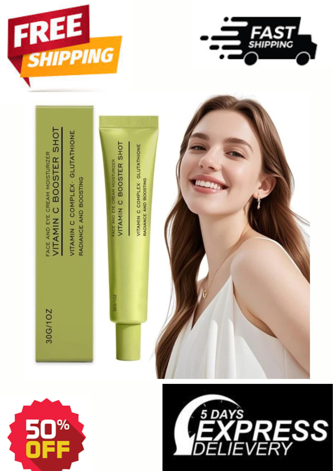 Arencia-Vitamin C Booster Shot Serum 30ml Brightening & Radiance Serum 30g