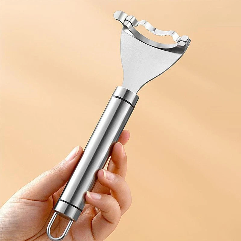Stainless Steel Corn Cob Peeler Stripper Remover Kitchen Cutter Thresher Tool