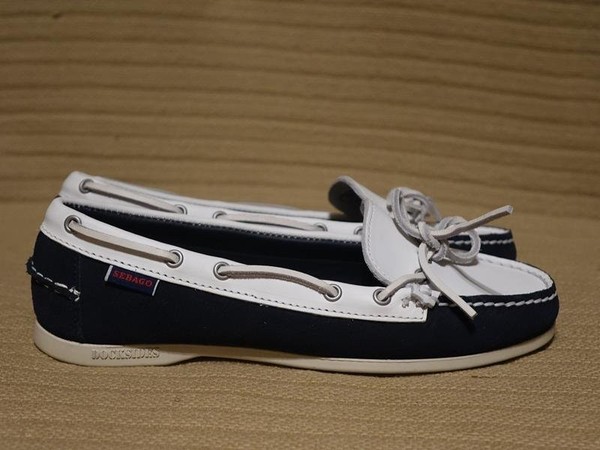 Women Sebago Loafers Navy Suede 39