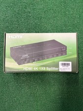 HDMI 4K 1x8 Splitter 1 In 8 Out Powered 8 Port UHD 2160p 3D Video Distributor